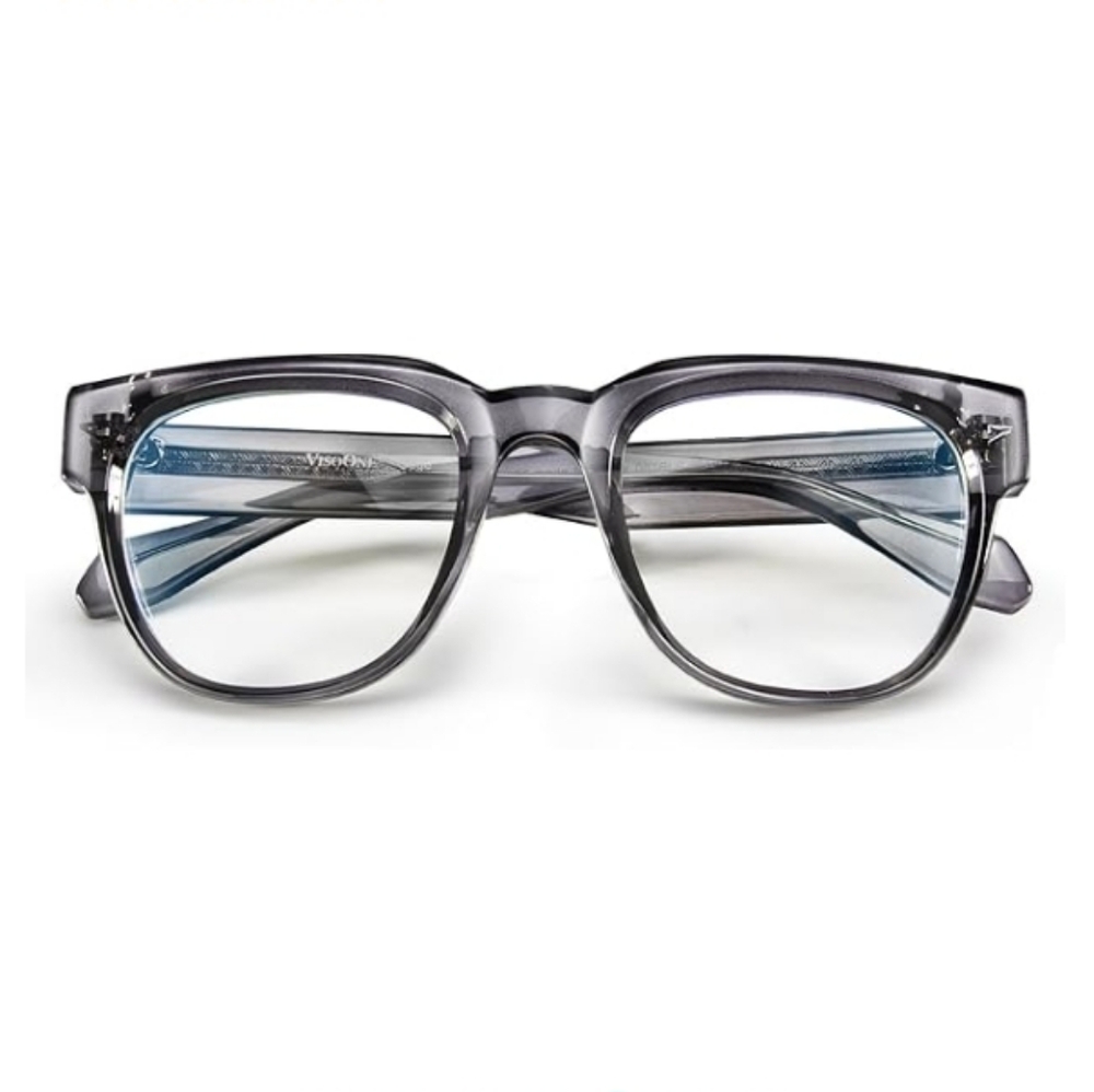 Square Blue Light Blocking Glasses Anti Glare Computer Gray Frame Eyeglasses